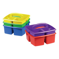 Storex Small Art Caddies, 3 Sections, 9.25