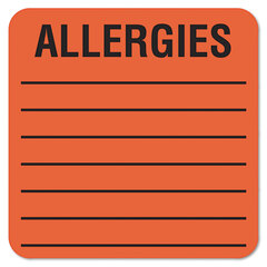 TAB40560 - Tabbies® Allergy Warning Labels
