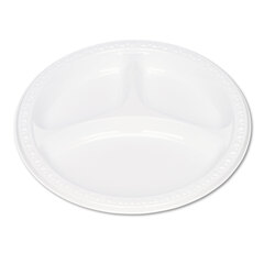 Tablemate Plastic Dinnerware, Compartment Plates, 9