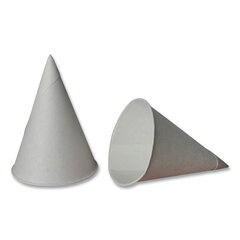 SOLUPAC Cone Cups, 4.5 oz, White, 5,000/Carton