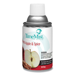 TimeMist Metered Aerosol Fragrance Dispenser Refill, Dutch Apple & Spice, 12/CT