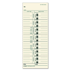 TOP1259 - TOPS® Time Card for Acroprint, IBM, Lathem and Simplex
