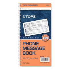 TOP4003 - TOPS™ Spiralbound Message Book