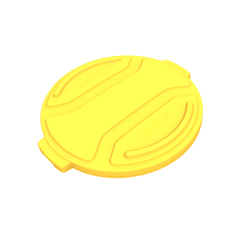 TOTRND20-L0390 - Toter - 20 Gal. Round Trash Can Lid - Yellow