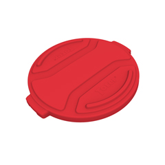 TOTRND20-L0570 - Toter - 20 Gal. Round Trash Can Lid - Red