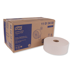 Essity Advanced Jumbo Roll Bath Tissue, Septic Safe, 1-Ply, White, 3.48
