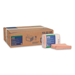 Essity Small Pack Foodservice Cloth, 1-Ply, 11.75 x 14.75, Unscented, Red with Red Stripe, 50/Poly Pack, 4 Packs/Carton