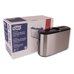 Essity Xpress Countertop Towel Dispenser, 12.68 x 4.56 x 7.92, Stainless Steel/Black