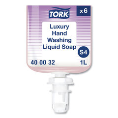 Essity Luxury Liquid Soap, Soft Rose Scent, 1L Refill, 6/Carton