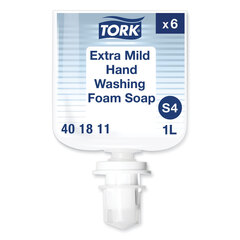 Essity Extra Mild Foam Soap, Unscented, 1 L Refill, 6/Carton