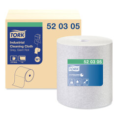 Essity Industrial Cleaning Cloths, 1-Ply, 12.6 x 13.3, Gray, 1,050 Wipes/Roll