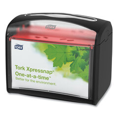 Essity Xpressnap Tabletop Napkin Dispenser, 7.9 x 5.6 x 7.9, Black