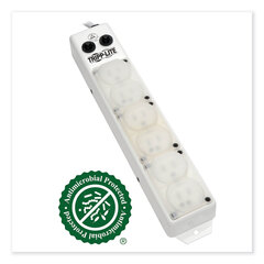 Tripp Lite Medical-Grade Power Strip for Patient-Care Vicinity, 6 Outlets, 15 ft Cord, White