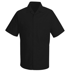 UNF1P60BK-SS-L - Red Kap - Mens Convertible Collar Shirt Jacket