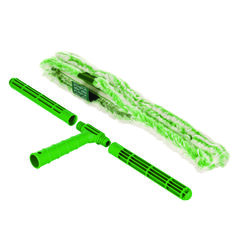 Unger Monsoon Plus StripWasher Complete with Green Plastic Handle, Green/White Sleeve, 18