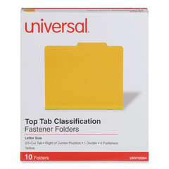 UNV10204 - Universal® Bright Colored Pressboard Classification Folders