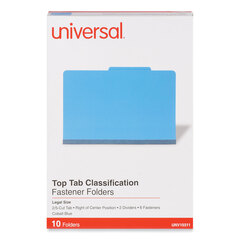 UNV10311 - Universal® Bright Colored Pressboard Classification Folders