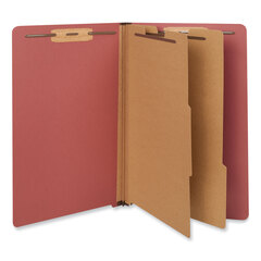 UNV10316 - Universal® Red Pressboard End Tab Classification Folders