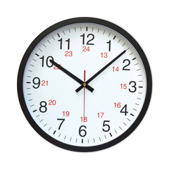 Universal 24-Hour Round Wall Clock, 12.63