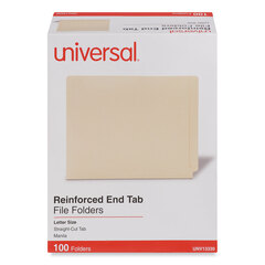 UNV13330 - Universal® Reinforced End Tab Folders