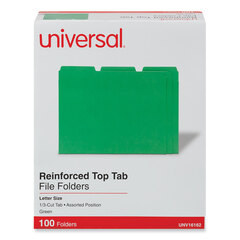 UNV16162 - Universal® Heavyweight Colored File Folders With Top Tabs