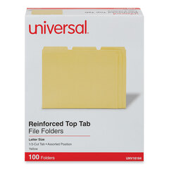 UNV16164 - Universal® Heavyweight Colored File Folders With Top Tabs