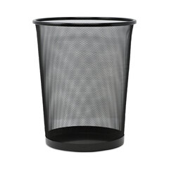 Universal Mesh Wastebasket, 18 qt, Steel Mesh, Black