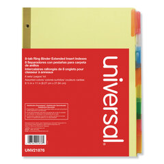 UNV21876 - Universal® Extended Insertable Tab Indexes