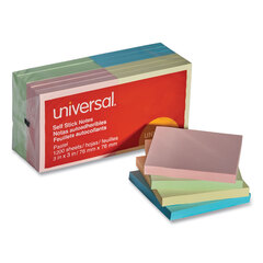 UNV35669 - Universal® Standard Self-Stick Pastel Color Note Pads
