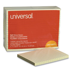 UNV35673 - Universal® Standard Self-Stick Yellow Color Note Pads