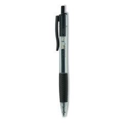 UNV39912 - Universal® Clear Barrel Retractable Gel Ink Roller Ball Pen