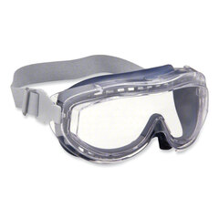 Honeywell Flex Seal OTG Goggles, Clear HydroShield Anti-Fog/Anti-Scratch Lens, Clear/Navy/Gray Frame