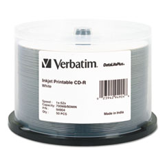 VER94904 - Verbatim® CD-R DataLifePlus Printable Recordable Disc