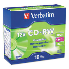 VER95156 - Verbatim® CD-RW High-Speed Rewritable Disc