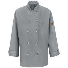 Red Kap Women's Chef Coat with OilBlok + MIMIX™