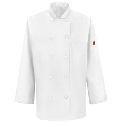 Red Kap Women's Chef Coat with OilBlok + MIMIX™