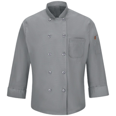 Red Kap Men's Chef Coat with OilBlok + MIMIX™