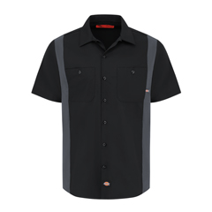 VFI24BKCH-RG-L - Dickies - Mens Industrial Color Block Short-Sleeve Shirt