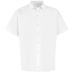 VFI5035WH-SS-L - Chef Designs - Spun Poly Long Cook Shirt