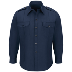 VFIFSC4NV-38-0R - Workrite FR - Mens Classic Long Sleeve Fire Chief Shirt