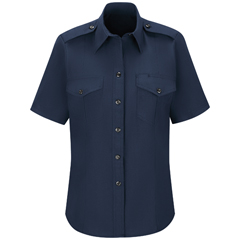VFIFSC7NV-MD-00 - Workrite FR - Womens Classic Short Sleeve Fire Chief Shirt