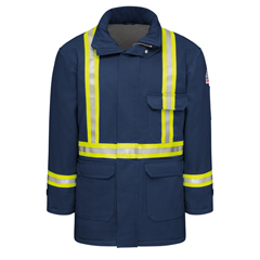 Bulwark Men's Heavyweight Excel FR&reg; ComforTouch&reg; Insulated Deluxe Parka with Reflective Trim