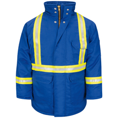 Bulwark Men's Heavyweight Excel FR&reg; ComforTouch&reg; Insulated Deluxe Parka with Reflective Trim