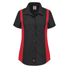 VFIL24SBR-RG-XL - Dickies - Womens Short-Sleeve Industrial Color Block Shirt
