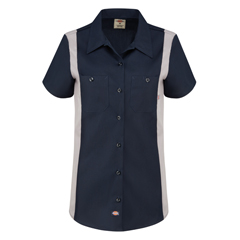 VFIL24SNS-RG-XL - Dickies - Womens Short-Sleeve Industrial Color Block Shirt