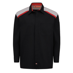 VFIL607BK-TL-2XL - Dickies - Mens Tricolor Long-Sleeve Shop Shirt