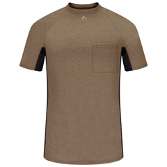 VFIMPS4KH-SS-L - Bulwark - Mens Fire Resistant Short Sleeve Base Layer with Concealed Chest Pocket