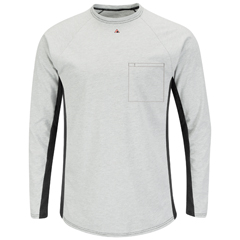 VFIMPS8GY-RG-XL - Bulwark - Mens Fire Resistant Long Sleeve Base Layer with Concealed Chest Pocket