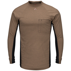 VFIMPS8KH-RG-4XL - Bulwark - Mens Fire Resistant Long Sleeve Base Layer with Concealed Chest Pocket