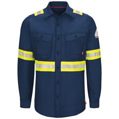 VFIQS40NE-RG-S - Bulwark - iQ Series® Endurance Mens Fire Resistant Enhanced Visibility Work Shirt